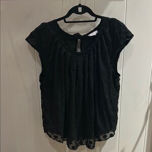 Sheer Polka Dot Blouse